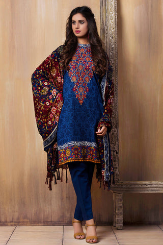Printed & Embroidered Suit