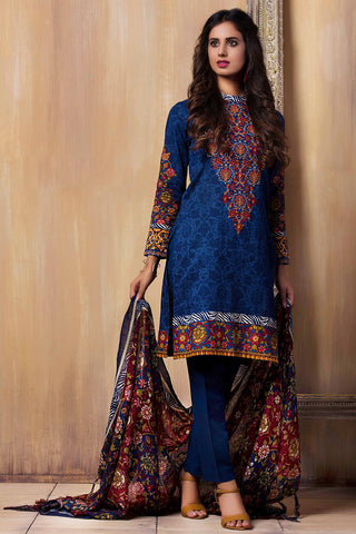 Printed & Embroidered Suit