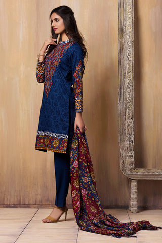 Printed & Embroidered Suit