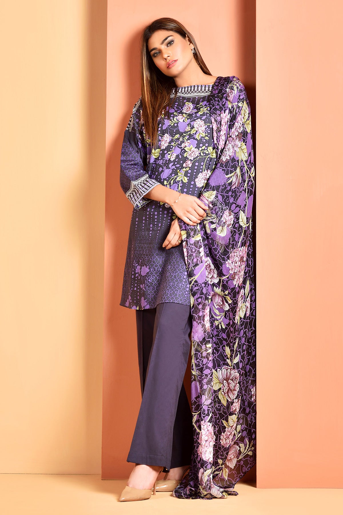 Printed & Embellished Suit