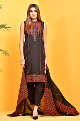 Dyed & Embroidered Suit