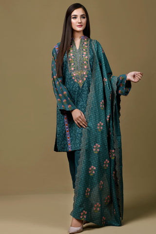 Printed & Embroidered Suit