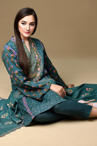 Printed & Embroidered Suit