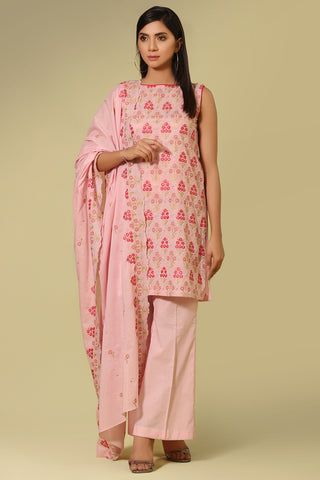 Dyed & Embroidered Suit