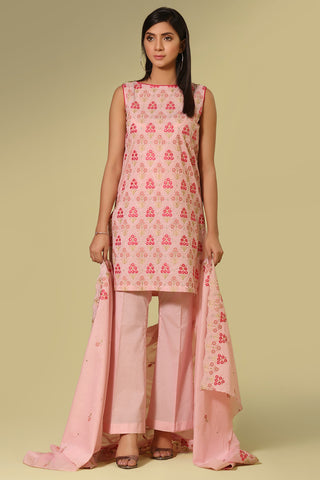 Dyed & Embroidered Suit
