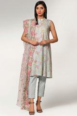 Printed & Embroidered suit