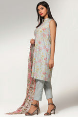Printed & Embroidered suit