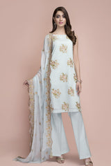 Dyed Embroidered Suit
