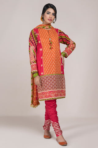 Printed 3 Pcs Suit