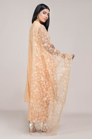 Dyed & Embroidered 3 Pcs Suit