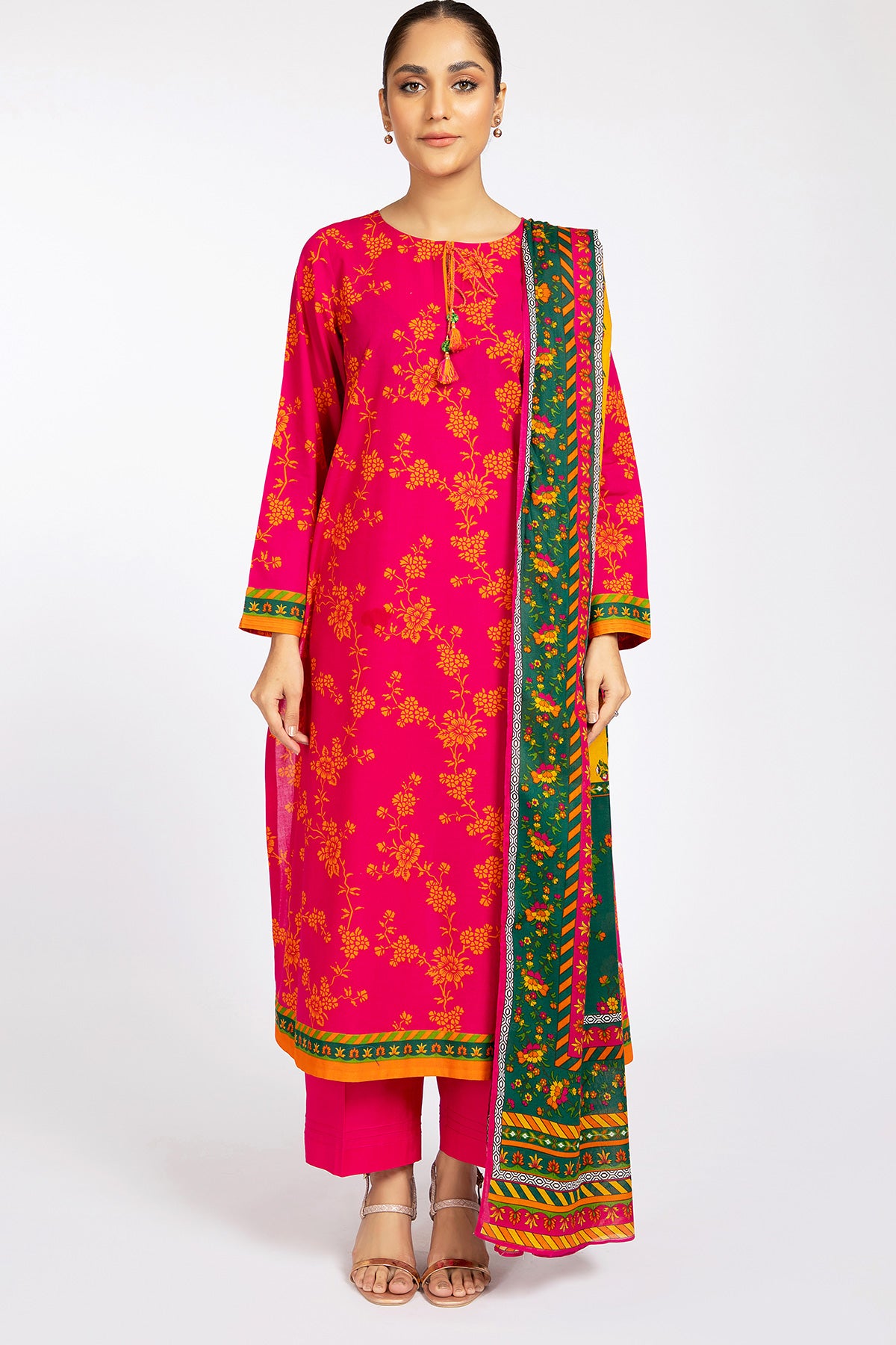 3 Piece Cotton Lawn Suit Kayseria Pakistan