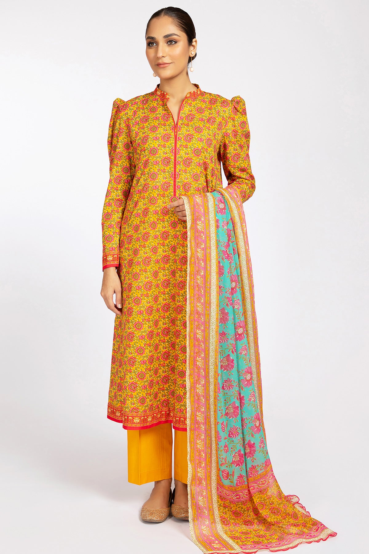 3 Piece Cotton Lawn Suit Kayseria Pakistan