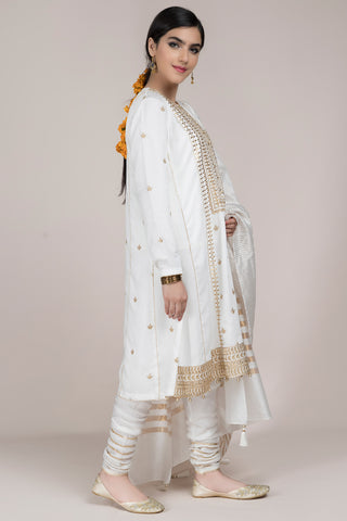 Dyed & Embroidered 3 pcs Suit