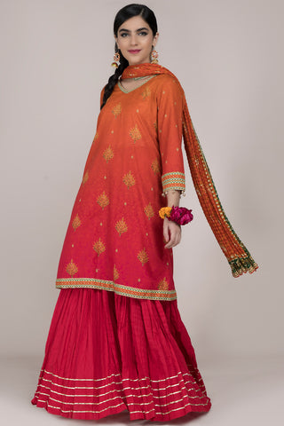 Digital Printed 3 Pcs Suit