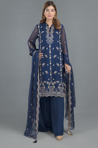 Dyed,Embr & Embellished 2Pcs Set