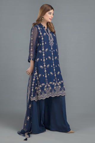 Dyed,Embr & Embellished 2Pcs Set