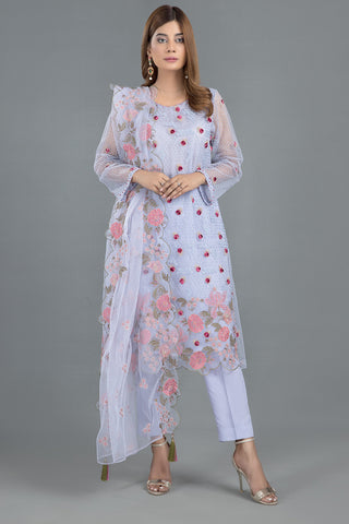 Dyed,Embr & Embellished 2Pcs