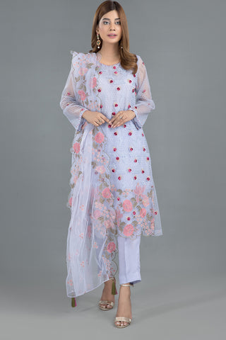 Dyed,Embr & Embellished 2Pcs
