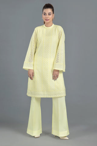 Dyed & Embroidered 2 Pcs Suit