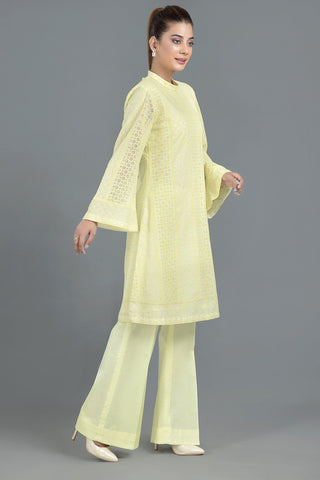 Dyed & Embroidered 2 Pcs Suit