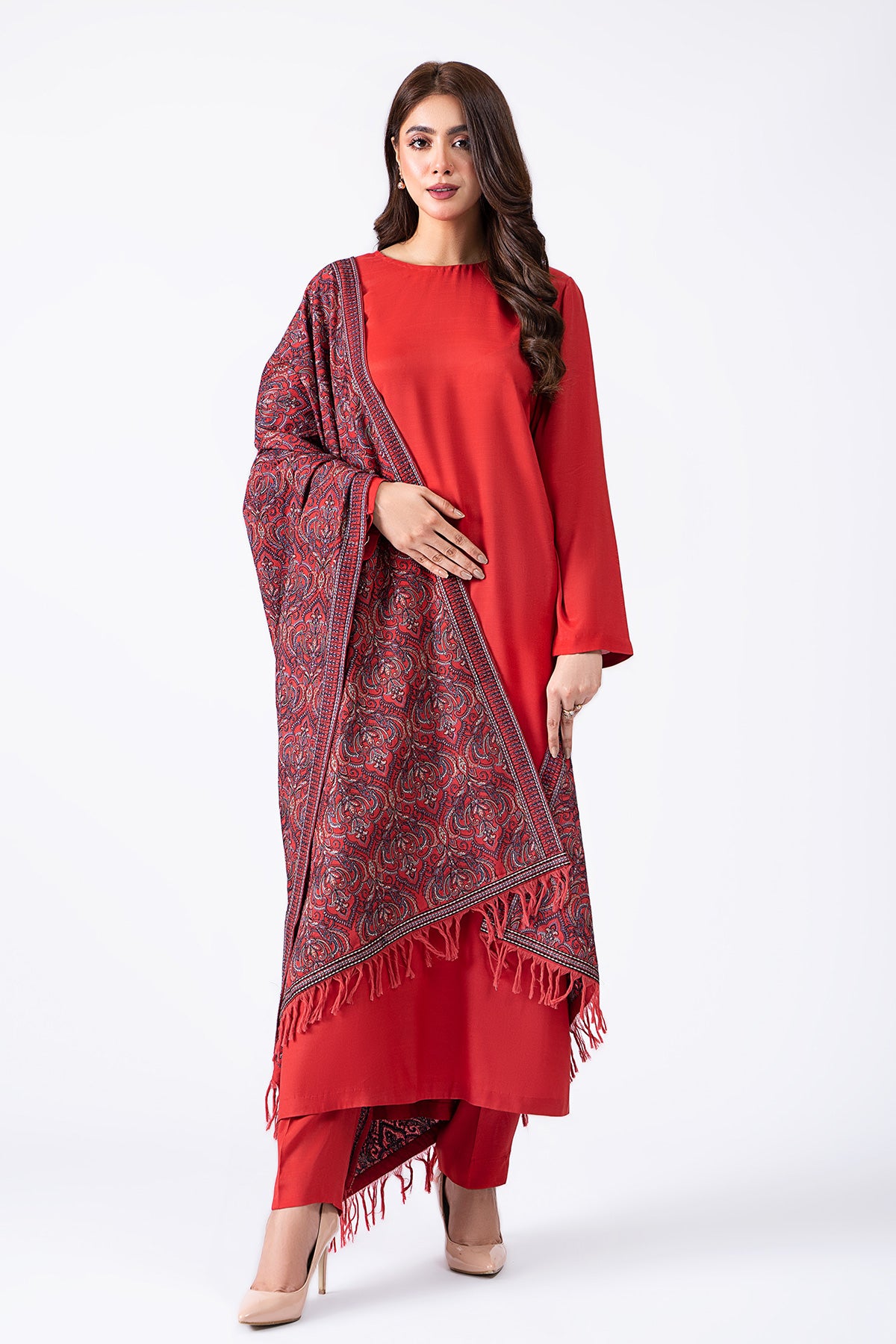 1 Piece Viscose Karandi Shawl