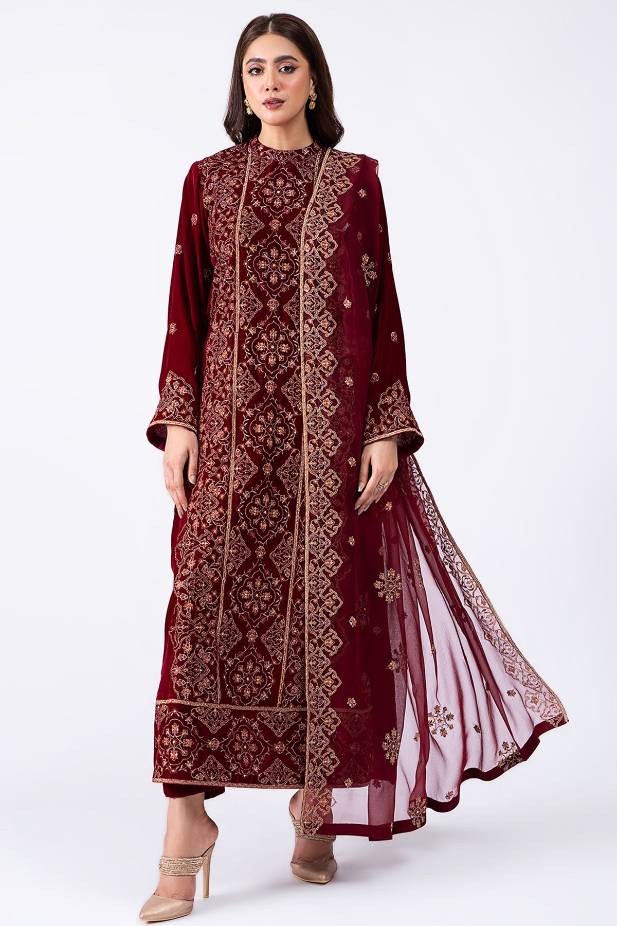 3 Piece Velvet Suit – Kayseria Pakistan