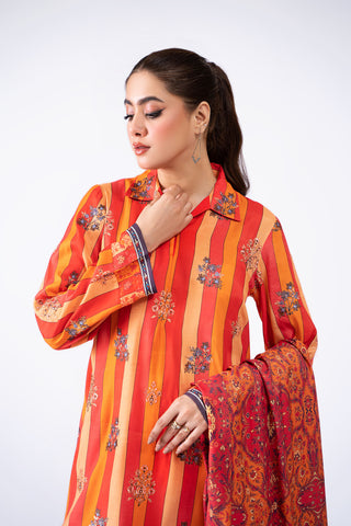 3 Piece Pk Raw Silk Suit