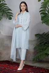 Dyed & Embroidered 3 Pcs Suit