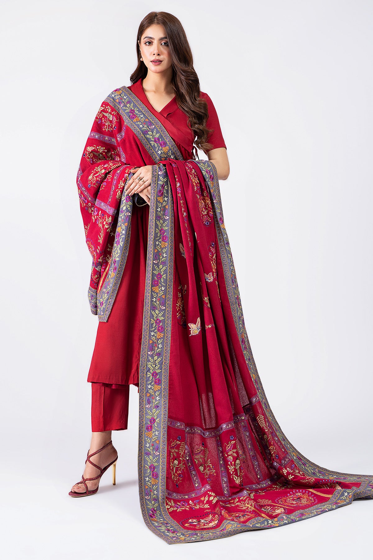 1 Piece Viscose Karandi Shawl