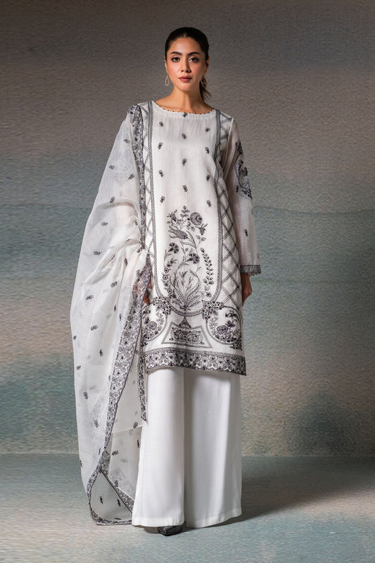 3 Piece - Embroidered Suit - E1231-46