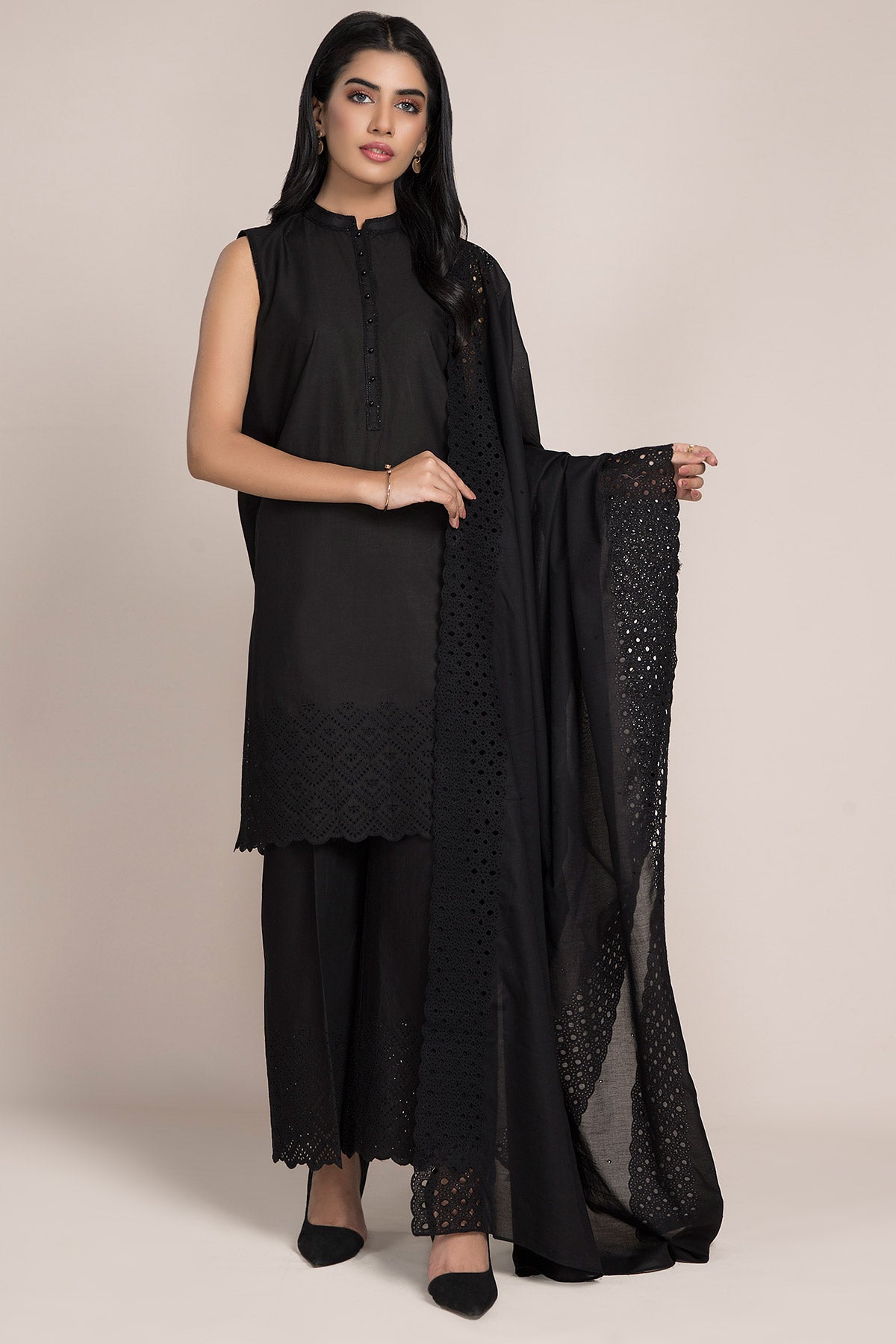 Dyed & Embroidered Dupatta