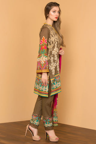 Fabric 1863 (3 PC)-Brown