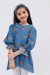 1 Piece Slub Lawn Sharara Pants