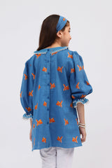 1 Piece Slub Lawn Sharara Pants