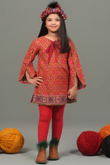 A Line Bow Top With Tulip Sleeves