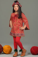 A Line Bow Top With Tulip Sleeves