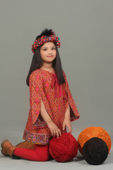 A Line Bow Top With Tulip Sleeves