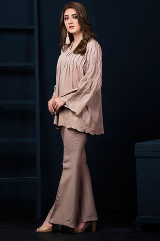 Embroidered Shirt & Dyed Trouser