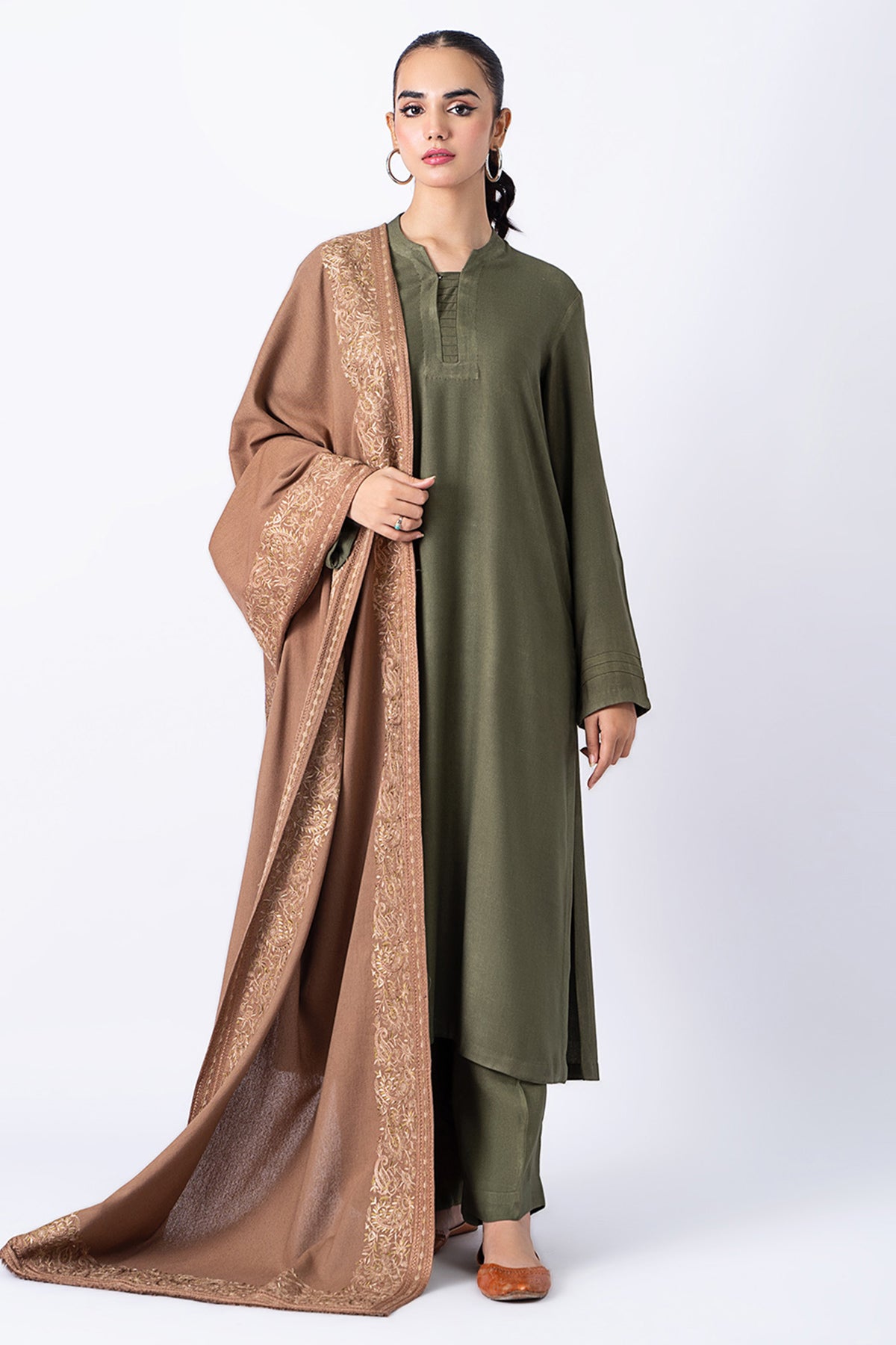 1 Piece Cotton Karandi Shawl Kayseria Pakistan