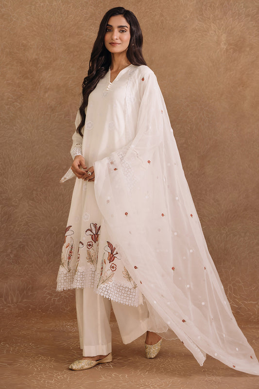 4 Piece - Embroidered Suit - MC1203-4