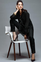 tunic and trouser with lace detail
