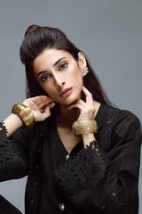 tunic and trouser with lace detail