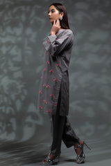 Dyed and embroidered suit
